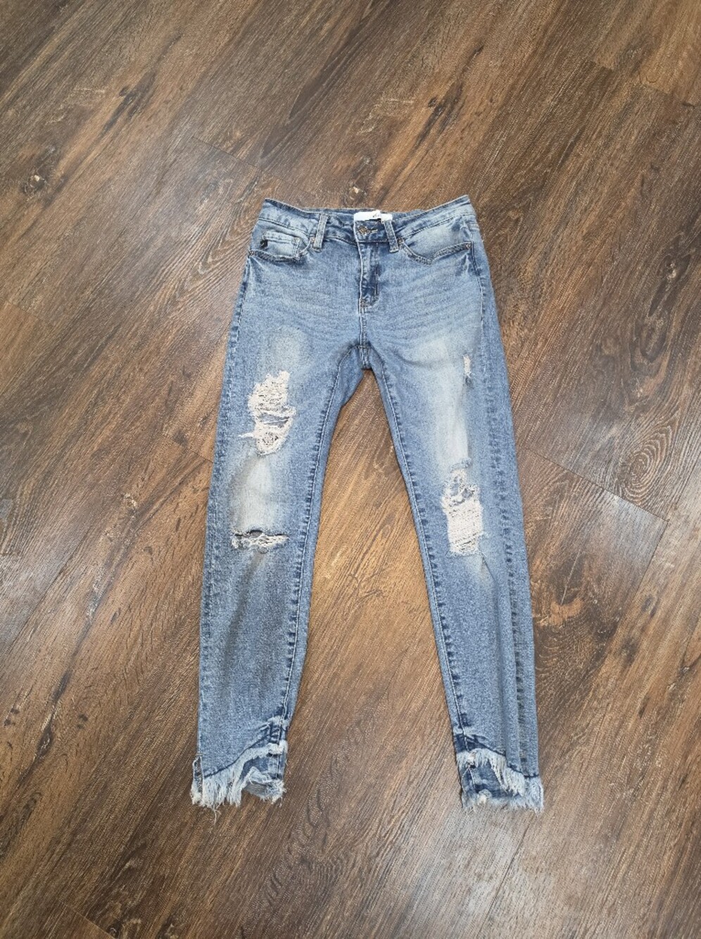 Light Blue Distressed Women's Jeans